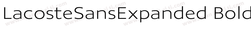 LacosteSansExpanded Bold字体转换